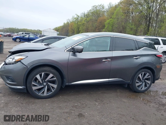 2015 Nissan Murano SL with VIN 5N1AZ2MH9FN254755, listed as a IAAI auction lot 42030540 with 44,135 mi miles and . Bid and sale history available at DreamBid. Image 14.