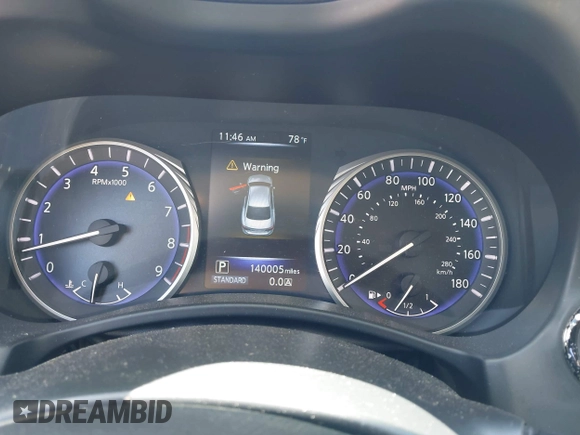 2014 Infiniti Q50 Sport with VIN JN1BV7AR3EM681886, listed as a IAAI auction lot 42382281 with 140,005 mi miles and . Bid and sale history available at DreamBid. Image 7.