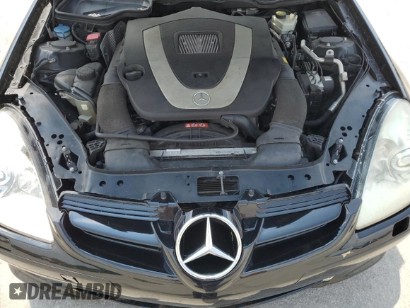 2007 Mercedes-Benz SLK-Class 3.0L with VIN WDBWK54F57F157433, listed as a Copart auction lot 66233794 with 104,198 mi miles and Salvage Title. Bid and sale history available at carsss.com. Image 11.