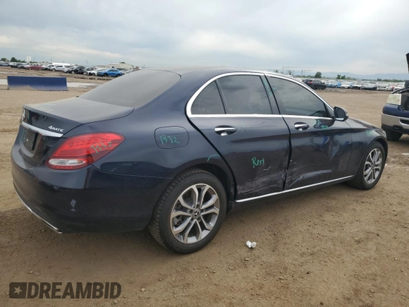 2017 Mercedes-Benz C 300 с VIN 55SWF4KB5HU217196, выставлен на аукционе Copart как лот 59295625 с пробегом 72 689 миль миль и Списание • Salvage title. История ставок и продаж доступна на DreamBid. Изображение 3.