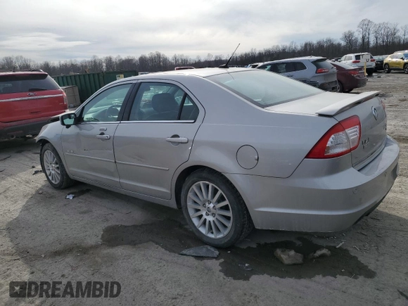 2008 Mercury Milan Premier with VIN 3MEHM02128R618802, listed as a Copart auction lot 46654355 with 72,735 mi miles and Salvage Title. Bid and sale history available at carsss.com. Image 2.