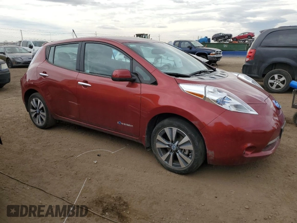 2013 Nissan LEAF SL with VIN 1N4AZ0CP7DC411814, listed as a Copart auction lot 51166825 with 40,108 mi miles and Non repairable. Bid and sale history available at DreamBid. Image 4.