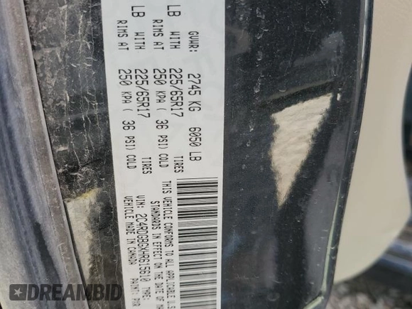 2017 Dodge Grand Caravan SE with VIN 2C4RDGBGXHR615610, listed as a Copart auction lot 51448705 with 217,815 mi miles and Salvage Title. Bid and sale history available at DreamBid. Image 15.