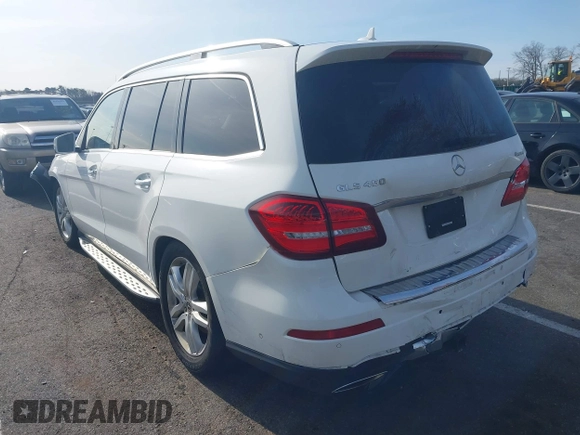 2017 Mercedes-Benz GLS 450 with VIN 4JGDF6EE6HA908431, listed as a IAAI auction lot 41914752 with 156,939 mi miles and . Bid and sale history available at DreamBid. Image 3.