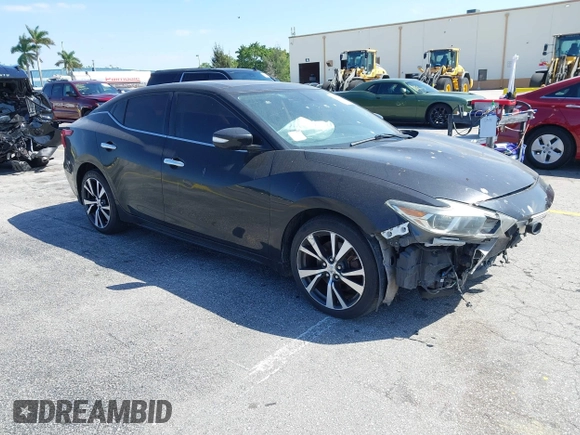 2017 Nissan Maxima SV with VIN 1N4AA6AP0HC363317, listed as a IAAI auction lot 41827159 with 132,334 mi miles. Bid and sale history available at carsss.com. Image 1.