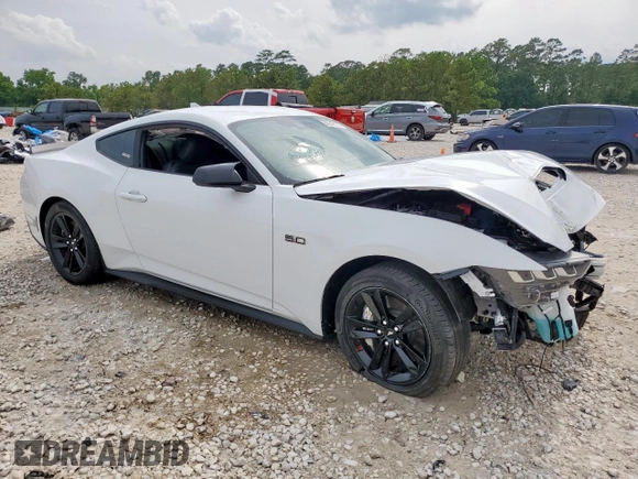 2024 Ford Mustang GT with VIN 1FA6P8CF6R5428391, listed as a Copart auction lot 58642115 with 14,806 mi miles and Salvage title. Bid and sale history available at DreamBid. Image 4.