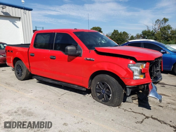 2017 Ford F-150 XL with VIN 1FTEW1EF4HKC37954, listed as a Copart auction lot 71001274 with 123,678 mi miles and Salvage Title. Bid and sale history available at carsss.com. Image 4.