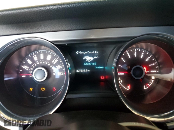 2014 Ford Mustang V6 with VIN 1ZVBP8AM4E5222570, listed as a Copart auction lot 57325885 with 207,535 mi miles and Salvage title. Bid and sale history available at DreamBid. Image 9.