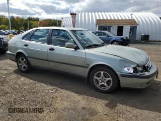 2001 Saab 9-3 with VIN YS3DD58H312055229, listed as a Copart auction lot 74199934 with 160,996 mi miles and Non Repairable. Bid and sale history available at carsss.com. Image 4.