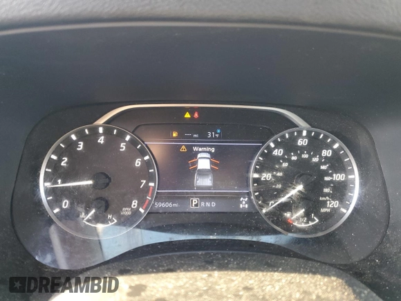 2022 Nissan Frontier SV with VIN 1N6ED1CM6NN625153, listed as a Copart auction lot 50198085 with 59,606 mi miles and Salvage title. Bid and sale history available at DreamBid. Image 9.
