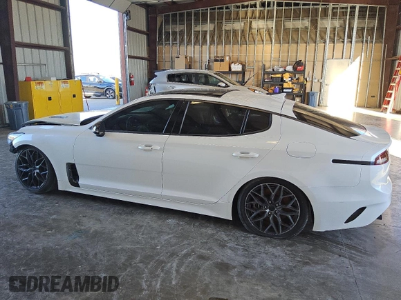 2023 Kia Stinger GT-Line with VIN KNAE35LD7P6135618, listed as a Copart auction lot 81674564 with 20,068 mi miles and Clean Title. Bid and sale history available at DreamBid. Image 2.