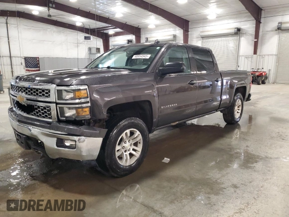 2014 Chevrolet Silverado 1500 LT with VIN 3GCUKREC2EG542738, listed as a Copart auction lot 48954945 with 134,197 mi miles and Salvage Title. Bid and sale history available at DreamBid. Image 1.