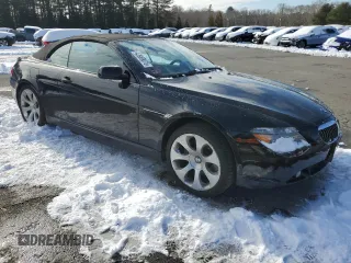 2007 BMW 6 Series 650i with VIN WBAEK13537CN83747, listed as a Copart auction lot 43989075 with 122,865 mi miles and Salvage Title. Bid and sale history available at carsss.com. Image 4.
