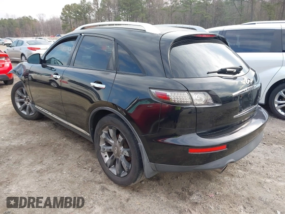 2007 Infiniti FX35 with VIN JNRAS08W47X206656, listed as a IAAI auction lot 41617819 with 1 mi miles. Bid and sale history available at carsss.com. Image 3.
