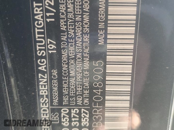 2024 Mercedes-Benz EQE 350 z VIN W1KEG1CB3RF048905, wystawiony jako Copart lot #83189584 z przebiegiem Nie podano mil oraz Szkoda całkowita • Salvage title. Historia ofert i sprzedaży dostępna na DreamBid. Obrazek 13.