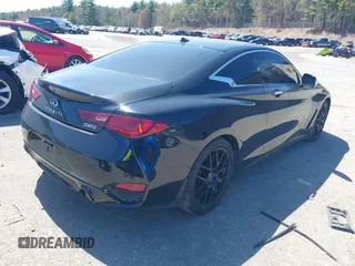 2022 Infiniti Q60 Red Sport 400 with VIN JN1FV7LL5NM680815, listed as a IAAI auction lot 42114128 with 15,584 mi miles and . Bid and sale history available at DreamBid. Image 4.