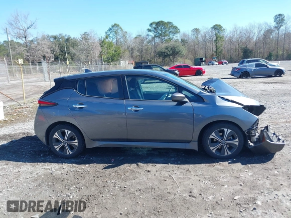 2021 Nissan LEAF SV with VIN 1N4AZ1CV0MC554964, listed as a IAAI auction lot 41649673 with 24,605 mi miles and . Bid and sale history available at DreamBid. Image 12.