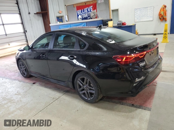 2021 Kia Forte GT-Line with VIN 3KPF34AD9ME331411, listed as a Copart auction lot 51669375 with 24,391 mi miles and Salvage Title. Bid and sale history available at carsss.com. Image 2.