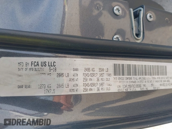 2019 Jeep Cherokee Trailhawk с VIN 1C4PJMBX7KD189366, выставлен на аукционе IAAI как лот 42252787 с пробегом 132 635 миль миль и . История ставок и продаж доступна на DreamBid. Изображение 9.
