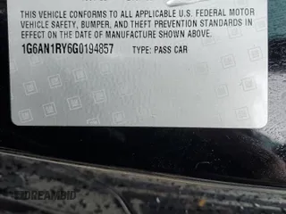 2016 Cadillac ATS-V with VIN 1G6AN1RY6G0194857, listed as a Copart auction lot 84469434 with 113,521 mi miles and Salvage Title. Bid and sale history available at carsss.com. Image 13.