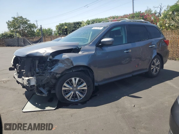 2017 Nissan Pathfinder Platinum z VIN 5N1DR2MN9HC610381, wystawiony jako Copart lot #60265265 z przebiegiem 137 901 mil mil oraz Szkoda całkowita • Salvage title. Historia ofert i sprzedaży dostępna na DreamBid. Obrazek 1.