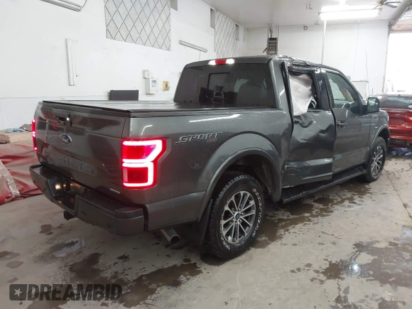 2019 Ford F-150 XL with VIN 1FTEW1EPXKFB39407, listed as a IAAI auction lot 41466854 with 95,647 mi miles. Bid and sale history available at carsss.com. Image 4.