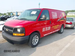 2014 Chevrolet Express Cargo with VIN 1GCSGAFX3E1156517, listed as a IAAI auction lot 42407242 with 154,000 mi miles and . Bid and sale history available at DreamBid. Image 2.