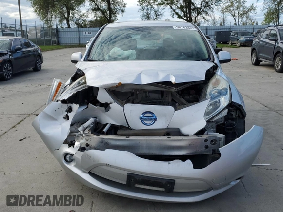 2015 Nissan LEAF SL with VIN 1N4AZ0CP3FC326441, listed as a Copart auction lot 50763835 with 120,373 mi miles and Salvage title. Bid and sale history available at DreamBid. Image 5.