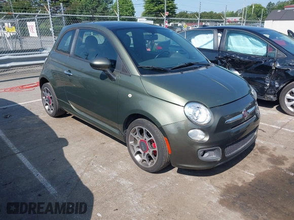 2012 FIAT 500 Sport with VIN 3C3CFFBR6CT371038, listed as a IAAI auction lot 42458732 with 92,426 mi miles and . Bid and sale history available at DreamBid. Image 1.