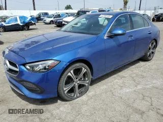 2022 Mercedes-Benz C 300 z VIN W1KAF4GB5NR058602, wystawiony jako Copart lot #52290185 z przebiegiem 81 003 mil mil oraz Szkoda całkowita • Salvage title. Historia ofert i sprzedaży dostępna na DreamBid. Obrazek 1.