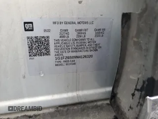 2022 Chevrolet Bolt EUV Premier with VIN 1G1FZ6S09N4126320, listed as a Copart auction lot 85140044 with 44,149 mi miles and Salvage Title. Bid and sale history available at carsss.com. Image 12.