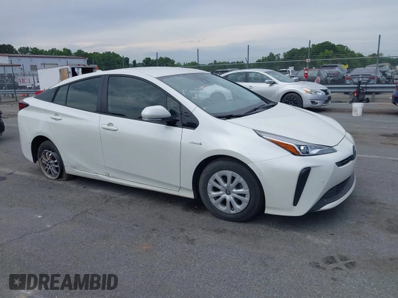 2019 Toyota Prius L Eco z VIN JTDKARFU3K3102222, wystawiony jako IAAI lot #42291403 z przebiegiem 27 669 mil mil oraz . Historia ofert i sprzedaży dostępna na DreamBid. Obrazek 1.