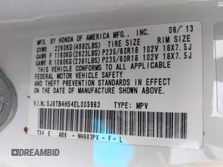 2014 Acura RDX Technology with VIN 5J8TB4H54EL005983, listed as a IAAI auction lot 41921349 with 171,029 mi miles and . Bid and sale history available at DreamBid. Image 9.
