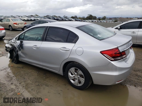 2015 Honda Civic Sedan LX with VIN 2HGFB2F57FH516977, listed as a Copart auction lot 49479835 with 128,821 mi miles and Salvage Title. Bid and sale history available at carsss.com. Image 2.