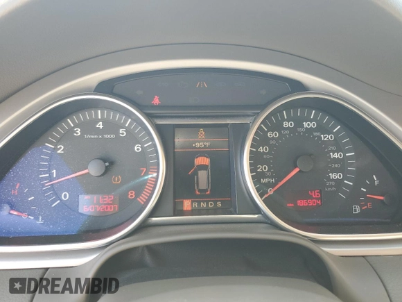 2008 Audi Q7 4.2L Premium with VIN WA1BV74L18D016780, listed as a Copart auction lot 70465544 with 186,904 mi miles and Clean Title. Bid and sale history available at carsss.com. Image 9.