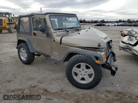 2003 Jeep Wrangler SE with VIN 1J4FA29183P324978, listed as a Copart auction lot 79172464 with Not provided miles and Salvage title. Bid and sale history available at DreamBid. Image 4.