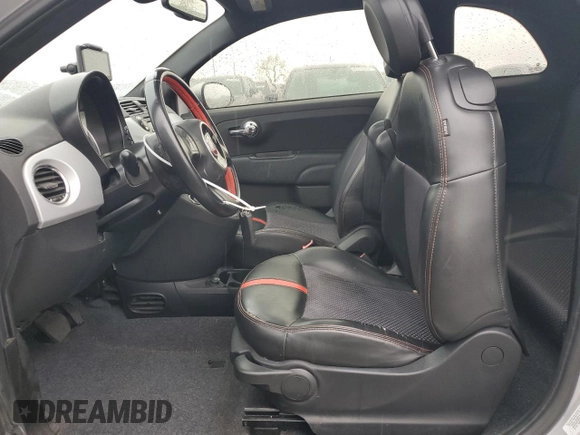 2014 FIAT 500e with VIN 3C3CFFGE8ET172792, listed as a Copart auction lot 43856805 with Not provided miles and Clean title. Bid and sale history available at DreamBid. Image 7.