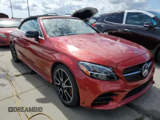 2021 Mercedes-Benz C 300 with VIN W1KWK8DB4MG068481, listed as a Copart auction lot 74023024 with Not Provided miles and Salvage Title. Bid and sale history available at DreamBid. Image 4.
