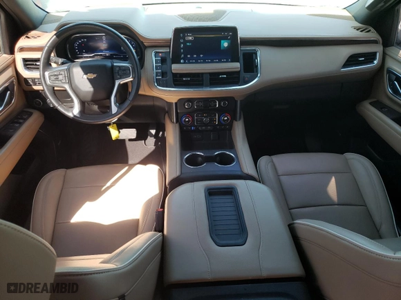 2023 Chevrolet Tahoe Premier with VIN 1GNSCSKD6PR119132, listed as a Copart auction lot 74594664 with 27,716 mi miles and Salvage Title. Bid and sale history available at carsss.com. Image 8.