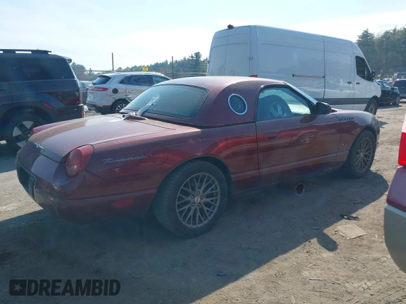 2004 Ford Thunderbird Deluxe with VIN 1FAHP60A34Y110824, listed as a IAAI auction lot 42155374 with 77,042 mi miles. Bid and sale history available at carsss.com. Image 13.