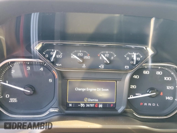 2022 GMC Sierra 3500HD SLT z VIN 1GT49UEYXNF215905, wystawiony jako Copart lot #52373835 z przebiegiem 36 787 mil mil oraz Szkody całkowita. Historia ofert i sprzedaży dostępna na DreamBid. Obrazek 9.