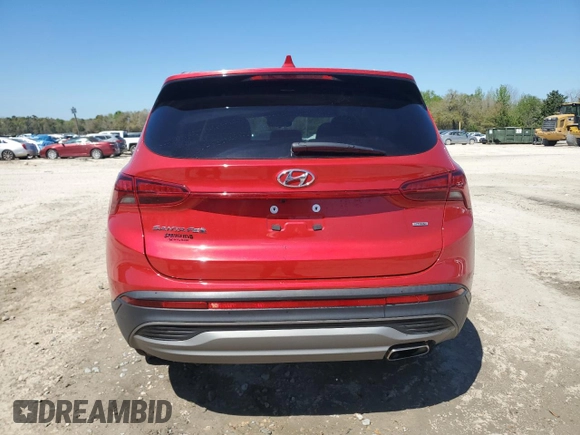 2022 Hyundai Santa Fe SE with VIN 5NMS1DAJ3NH443755, listed as a Copart auction lot 50044885 with 23,347 mi miles and Salvage Title. Bid and sale history available at carsss.com. Image 6.