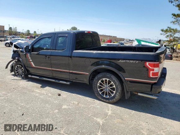 2018 Ford F-150 XL with VIN 1FTEX1C58JFC22654, listed as a Copart auction lot 47610705 with 118,361 mi miles and Salvage Title. Bid and sale history available at carsss.com. Image 2.