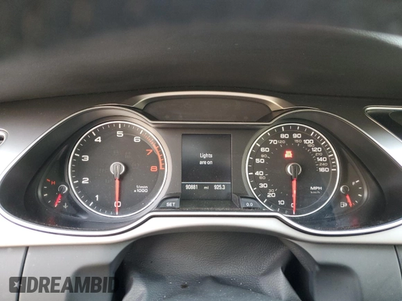 2014 Audi A4 Premium Plus with VIN WAUFFAFL2EN019432, listed as a Copart auction lot 80569484 with 90,881 mi miles and Salvage Title. Bid and sale history available at carsss.com. Image 9.