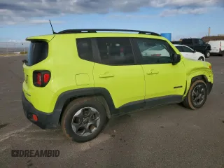 2018 Jeep Renegade Sport with VIN ZACCJAAB0JPG92224, listed as a Copart auction lot 43447115 with 46,089 mi miles and Salvage Title. Bid and sale history available at DreamBid. Image 3.