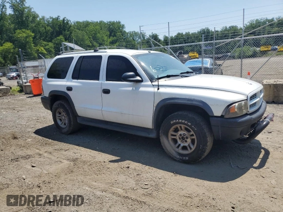 2003 Dodge Durango Sport with VIN 1D4HS38N63F522358, listed as a Copart auction lot 62640305 with 258,304 mi miles and Salvage title. Bid and sale history available at DreamBid. Image 4.