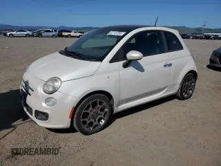2013 FIAT 500 Sport with VIN 3C3CFFBR4DT624388, listed as a Copart auction lot 52713795 with 106,420 mi miles and Clean Title. Bid and sale history available at carsss.com. Image 1.