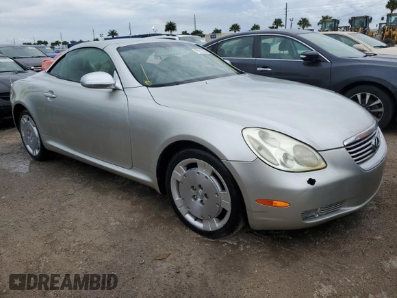 2002 Lexus SC with VIN JTHFN48Y420004275, listed as a Copart auction lot 75213054 with Not Provided miles and Non Repairable. Bid and sale history available at carsss.com. Image 4.