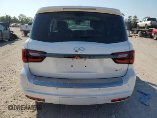 2021 Infiniti QX80 LUXE with VIN JN8AZ2AF2M9715442, listed as a Copart auction lot 75329304 with 26,125 mi miles and Salvage Title. Bid and sale history available at carsss.com. Image 6.