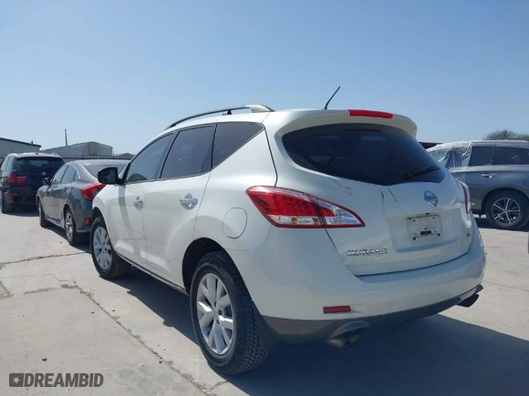 2012 Nissan Murano S with VIN JN8AZ1MU7CW116198, listed as a IAAI auction lot 41823282 with 128,723 mi miles. Bid and sale history available at carsss.com. Image 3.